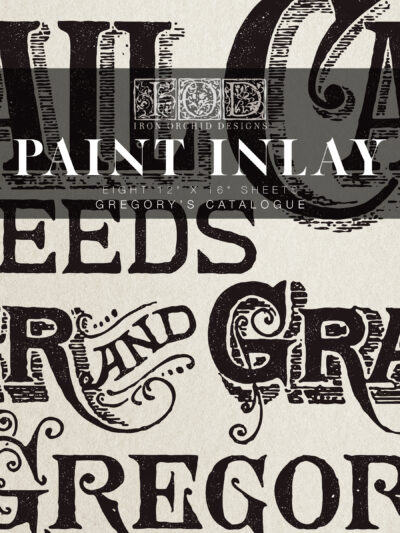 paint inlay, gregorys catalogue, iod