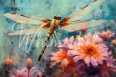 Dragonfly Dance, Whimsykel Designs, decoupage paper, Dragonfly