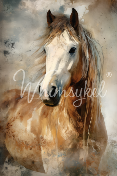 Moonstone Beauty, Whimsykel Designs, decoupage paper, Horse