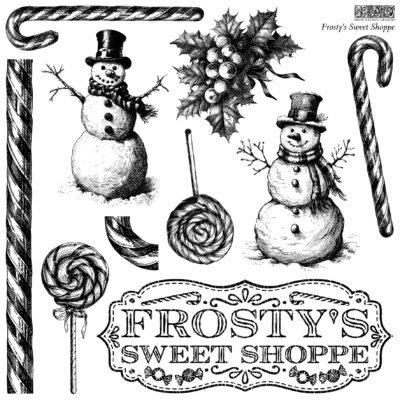 Frosty's Sweet Shop, IOD, Stamp