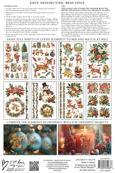 Kitschy Christmas, Transfer, IOD, Christmas, vintage Christmas