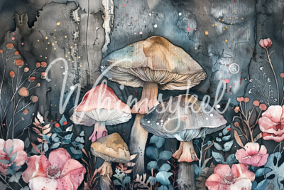 Mushroom Serenade, Whimsykel Designs, decoupage paper.