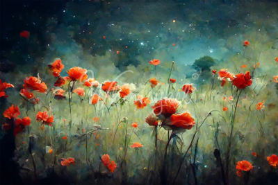 poppies, flowers, wild flowers, Whimsykel