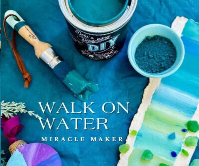 walk on water, water, teal, blue green, diy paint, diy, clay paint