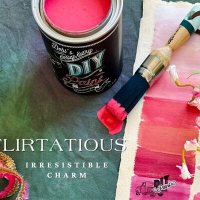 flirtatious, pink, diy paint, diy, clay paint