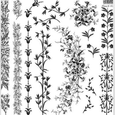 Flora and Vine, IOD, Stamp