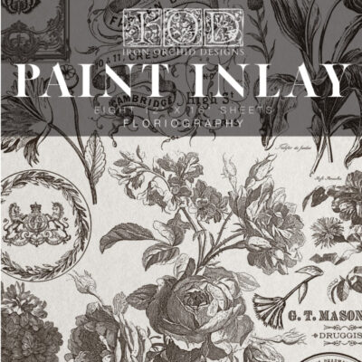 floriography, paint inlay, IOD