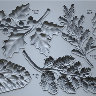 IOD, Winter Forage, Mould, Limited Edition, winter, foliage, pine, holly