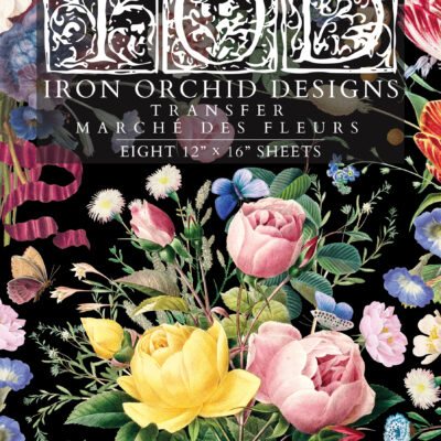 IOD, Marche des Fluers, Transfer, French, floral